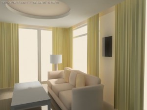 apartment living 3Dモデル