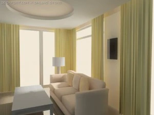 apartment living 3D Model