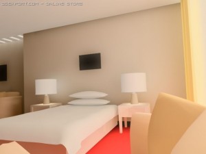 apartment bedroom 3D Model
