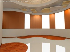 大楼大厅 3D 模型