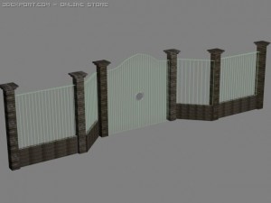 gate Modèle 3D