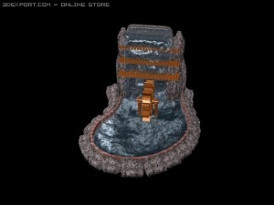 water fall mini 3D Model