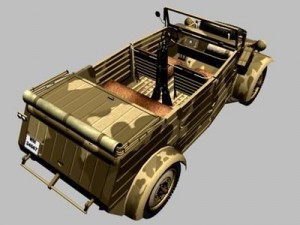 volkswagen typ 82 kuebelwagen 3D 모델