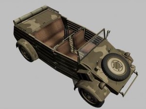 volkswagen typ 82 kuebelwagen 3D 모델