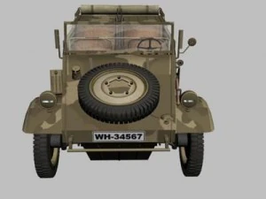 volkswagen typ 82 kuebelwagen 3D Model
