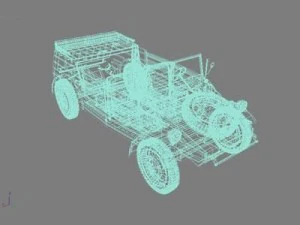 volkswagen typ 82 kuebelwagen 3D Model
