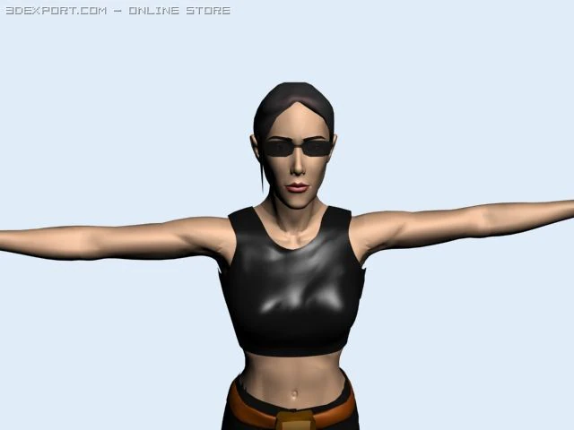 x girl 3D Model .c4d .max .obj .3ds .fbx .stl .blend 