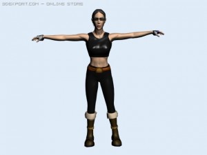 x girl 3D Model
