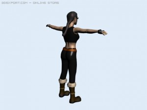x girl 3D Model