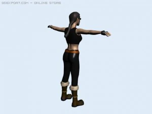 x girl 3D Model