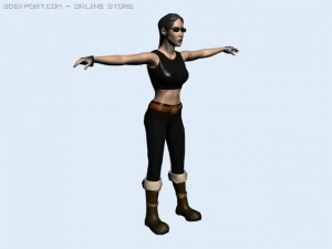 x girl 3D Model