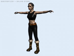 x girl 3D Model