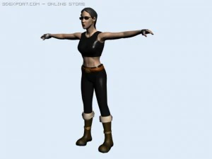 x girl 3D Model