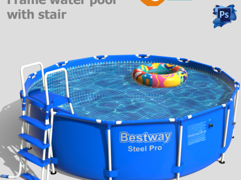 BestWay Frame Water Pool Low-poly 3D मॉडल