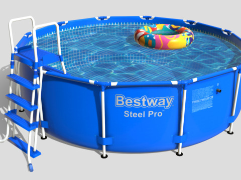 BestWay Frame Water Pool Low-poly 3D Model