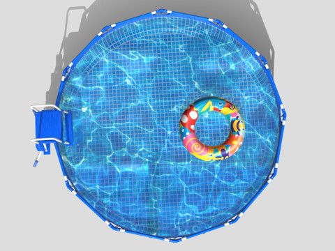 BestWay Frame Water Pool Low-poly 3D Model