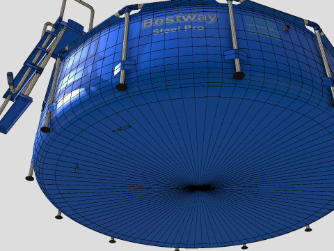 BestWay Frame Water Pool Low-poly 3D Model