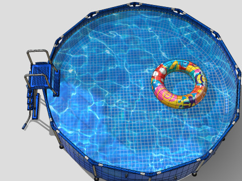 BestWay Frame Water Pool Low-poly 3D Model