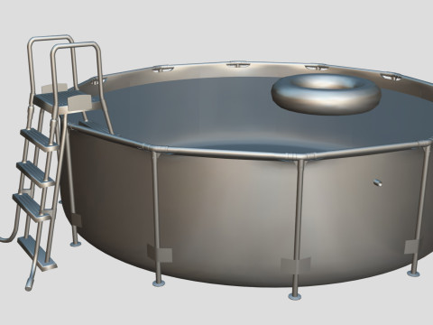 BestWay Frame Water Pool Low-poly 3D Model