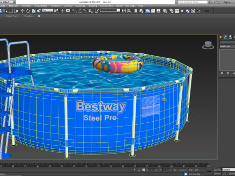 BestWay Frame Water Pool Low-poly 3D Model
