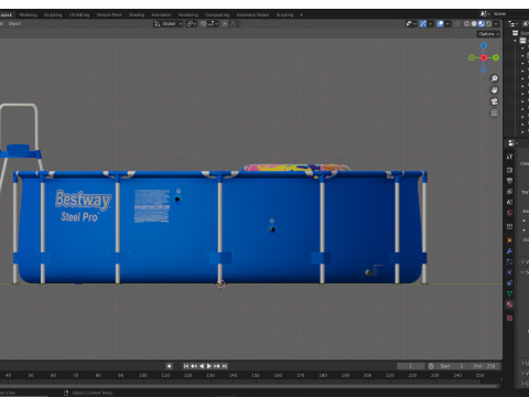BestWay Frame Water Pool Low-poly 3D Model