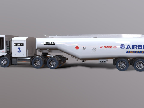 Mercedes Econic refueller Low-poly Modelo 3D