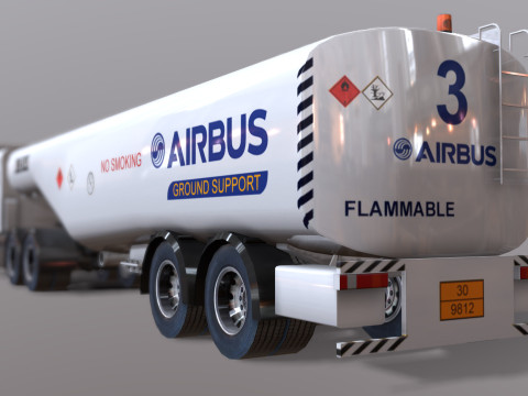 Mercedes Econic refueller Low-poly Modelo 3D