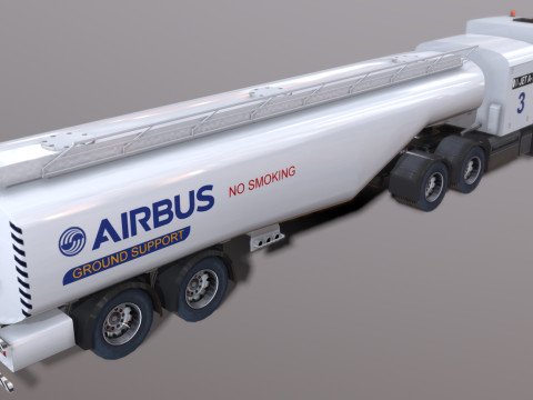 Mercedes Econic refueller Low-poly Modelo 3D