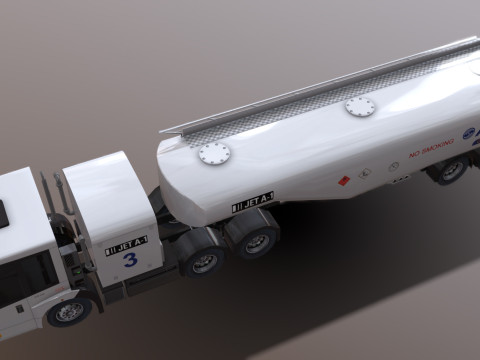 Mercedes Econic refueller Low-poly Modelo 3D