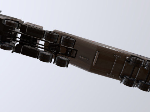 Mercedes Econic refueller Low-poly Modelo 3D
