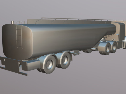 Mercedes Econic refueller Low-poly Modelo 3D