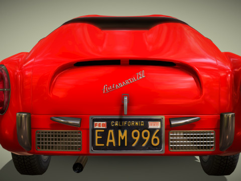 Fiat 1959 Abarth 750GT Double Bubble Coupe Modelo 3D