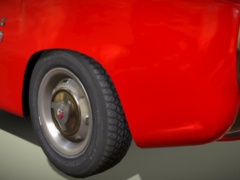Fiat 1959 Abarth 750GT Double Bubble Coupe Modelo 3D