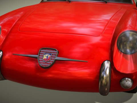 Fiat 1959 Abarth 750GT Double Bubble Coupe Modelo 3D