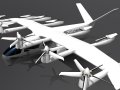 Archer EVTOL Low-poly 3D Модель