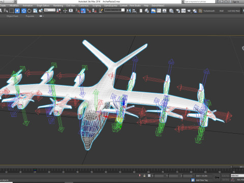 Archer EVTOL Low-poly Modelo 3D