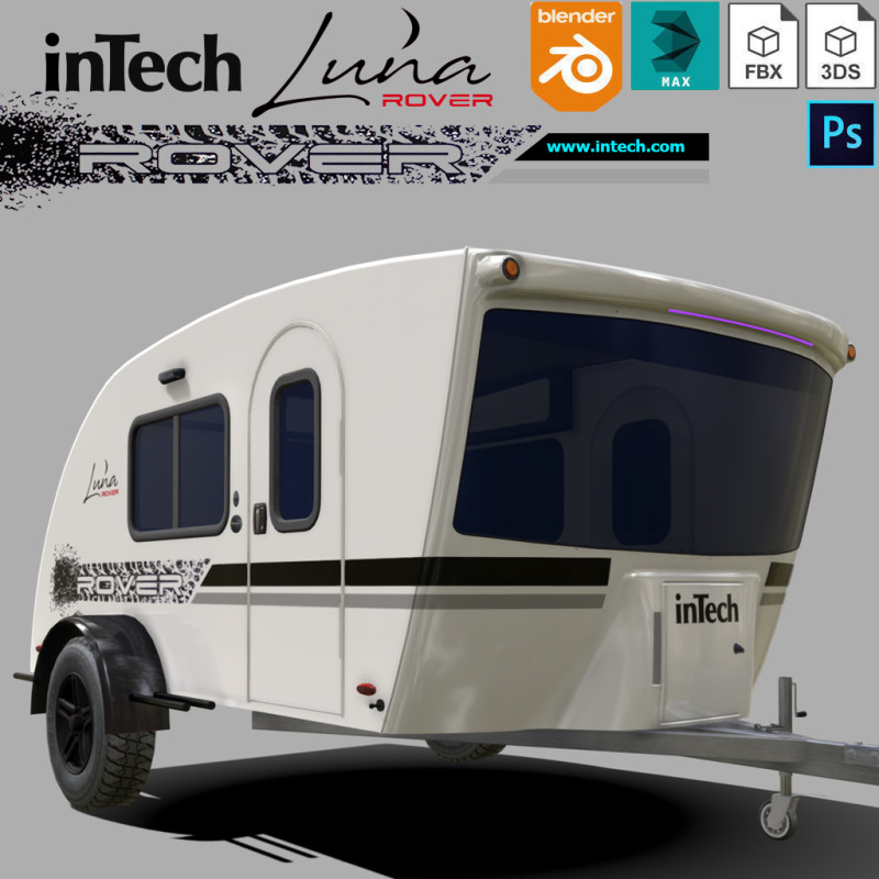 InTech Luna Rover camper 3D 모델 .c4d .max .obj .3ds .fbx .stl .blend