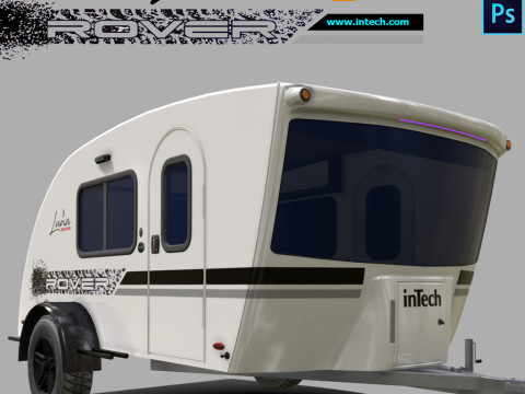 InTech Luna Rover camper 3D Модель