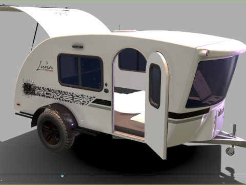 InTech Luna Rover camper 3D 모델