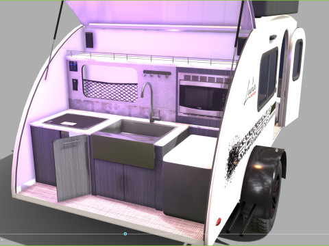InTech Luna Rover camper 3D 모델