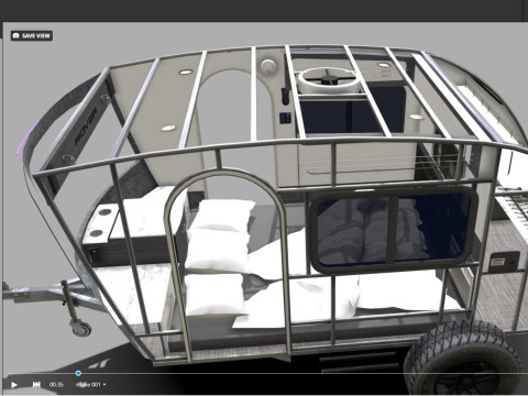 InTech Luna Rover camper 3D 모델