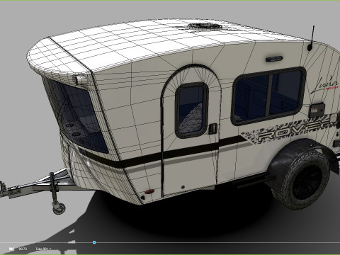 InTech Luna Rover camper 3D 모델