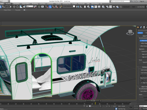 InTech Luna Rover camper 3D 모델