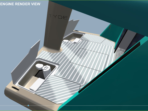 TYDE ICON Electric Yacht 3Dモデル