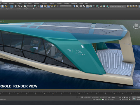 TYDE ICON Electric Yacht 3Dモデル