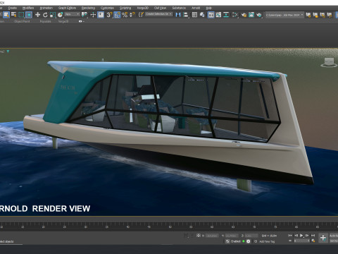 TYDE ICON Electric Yacht 3Dモデル