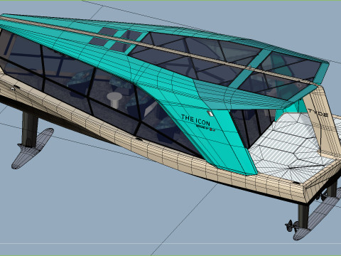 TYDE ICON Electric Yacht 3Dモデル