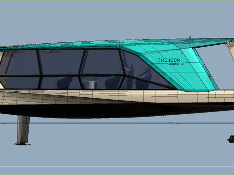TYDE ICON Electric Yacht 3Dモデル