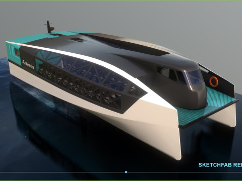 Artemis hydrofoil electric ferry EF 24 Modelo 3D