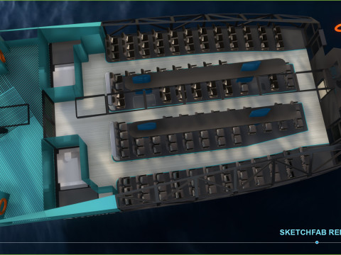 Artemis hydrofoil electric ferry EF 24 3Dモデル